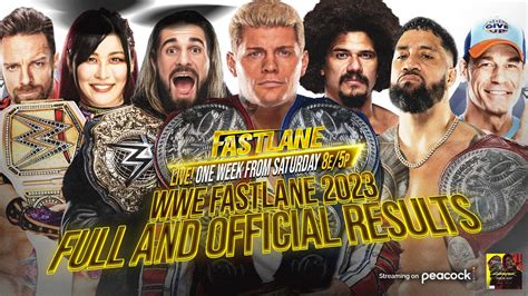 Full WWE Fastlane results .